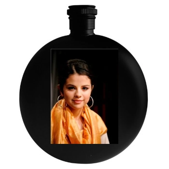 Selena Gomez Round Flask