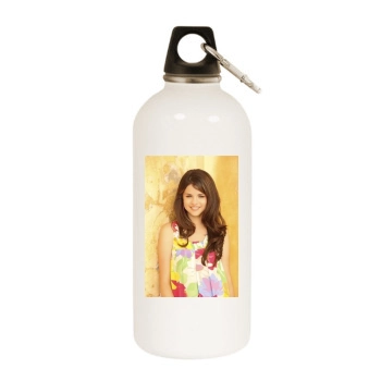 Selena Gomez White Water Bottle With Carabiner