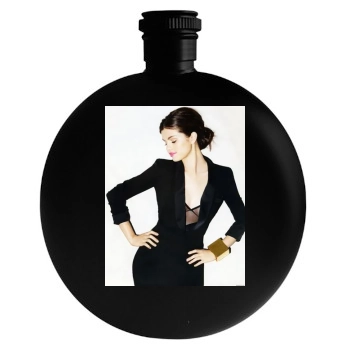 Selena Gomez Round Flask