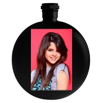 Selena Gomez Round Flask