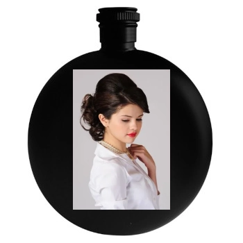 Selena Gomez Round Flask