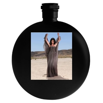 Selena Gomez Round Flask