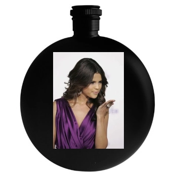 Selena Gomez Round Flask