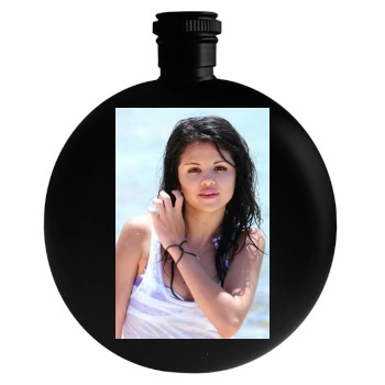 Selena Gomez Round Flask