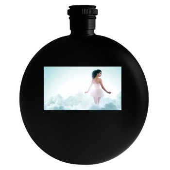 Selena Gomez Round Flask