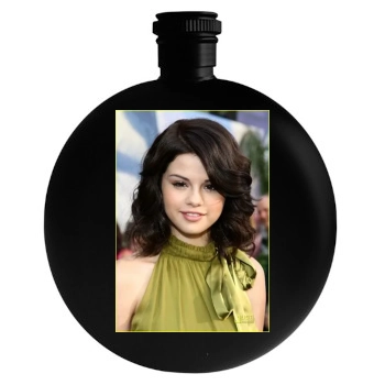 Selena Gomez Round Flask