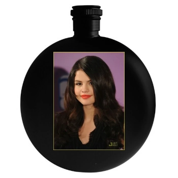 Selena Gomez Round Flask