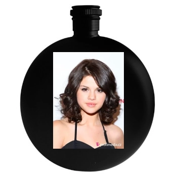 Selena Gomez Round Flask