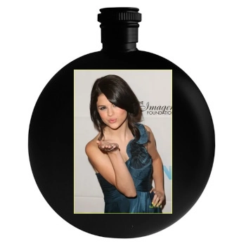 Selena Gomez Round Flask