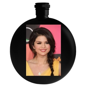 Selena Gomez Round Flask