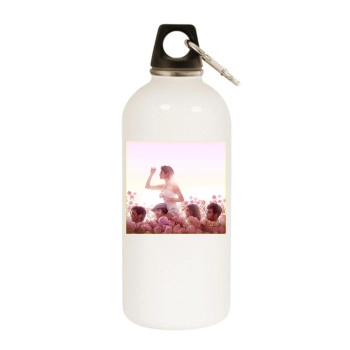 Selena Gomez White Water Bottle With Carabiner