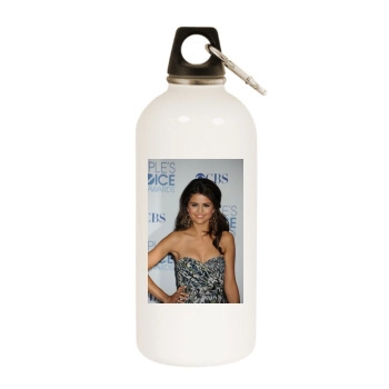 Selena Gomez White Water Bottle With Carabiner