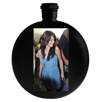 Selena Gomez Round Flask