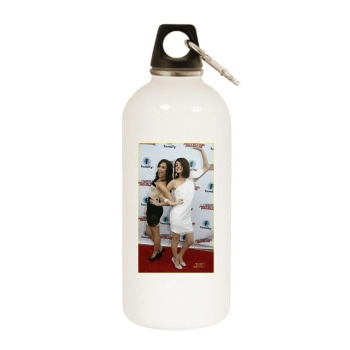 Selena Gomez White Water Bottle With Carabiner