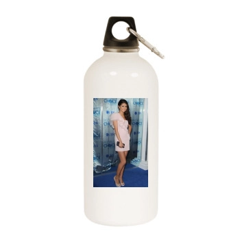 Selena Gomez White Water Bottle With Carabiner