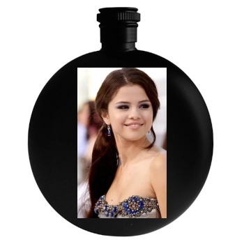 Selena Gomez Round Flask