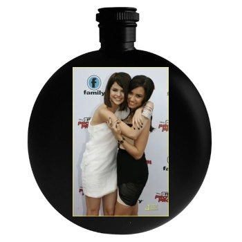 Selena Gomez Round Flask