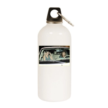 Selena Gomez White Water Bottle With Carabiner