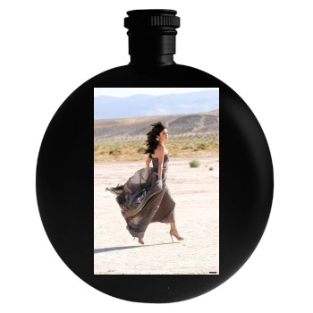 Selena Gomez Round Flask