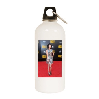 Selena Gomez White Water Bottle With Carabiner