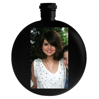 Selena Gomez Round Flask