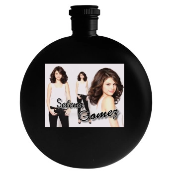 Selena Gomez Round Flask