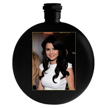 Selena Gomez Round Flask