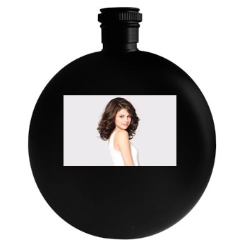 Selena Gomez Round Flask