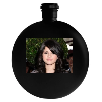 Selena Gomez Round Flask