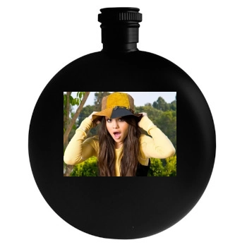 Selena Gomez Round Flask