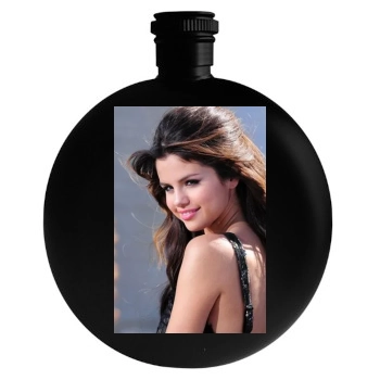 Selena Gomez Round Flask