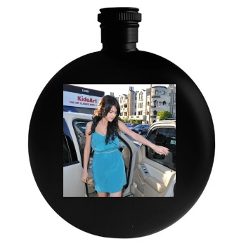 Selena Gomez Round Flask