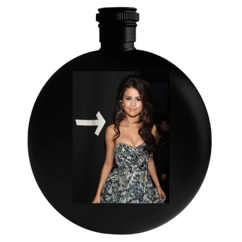 Selena Gomez Round Flask