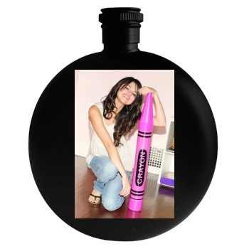 Selena Gomez Round Flask