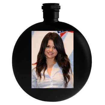 Selena Gomez Round Flask