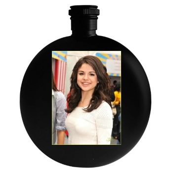 Selena Gomez Round Flask