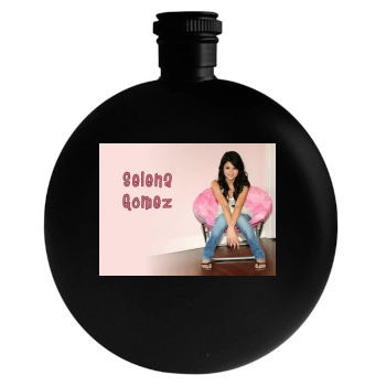 Selena Gomez Round Flask