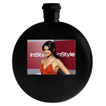 Selena Gomez Round Flask