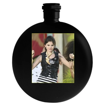 Selena Gomez Round Flask