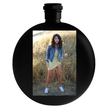 Selena Gomez Round Flask