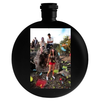 Selena Gomez Round Flask