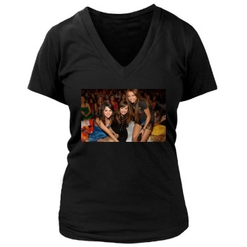 Selena Gomez Women's Deep V-Neck TShirt