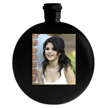 Selena Gomez Round Flask