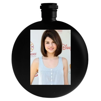 Selena Gomez Round Flask