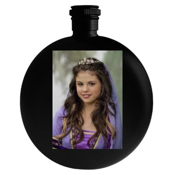 Selena Gomez Round Flask