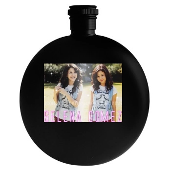 Selena Gomez Round Flask