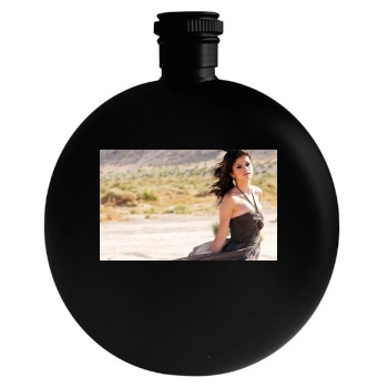 Selena Gomez Round Flask