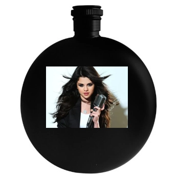 Selena Gomez Round Flask