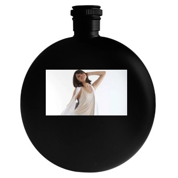 Selena Gomez Round Flask