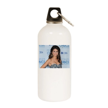 Selena Gomez White Water Bottle With Carabiner